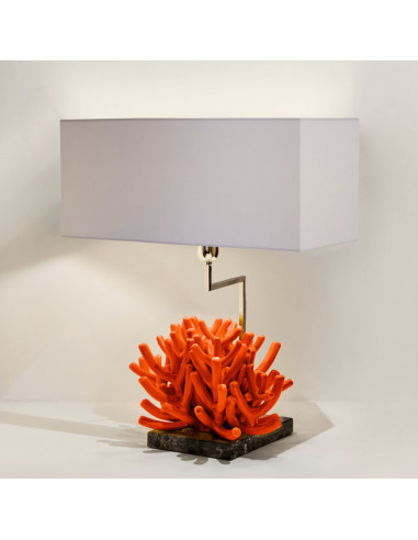Riccio Caprese Lampada Ramo Caprese Arancio