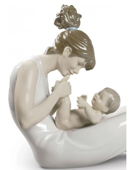 Lladró Statua Risate con la mamma