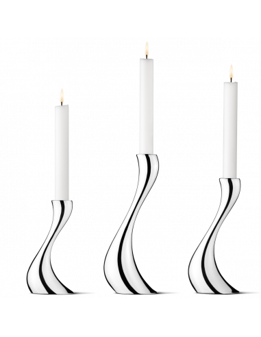 Georg Jensen Set 3 portacandele Cobra