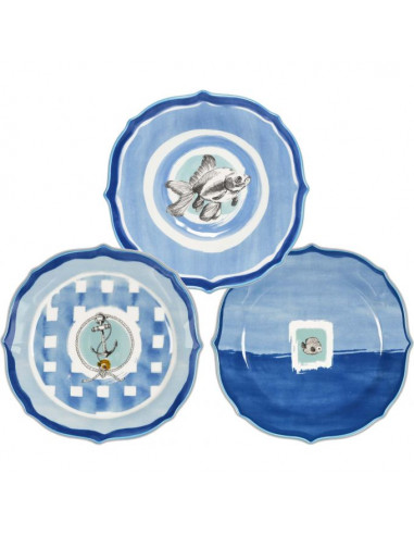 Baci Milano Set 36 piatti Coastal