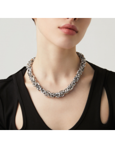 Giovanni Raspini Collana Bizantina Martellata Argento 925 2