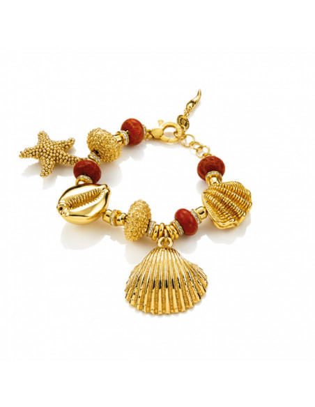 Giovanni Raspini Bracciale Capri Argento 925 Dorato