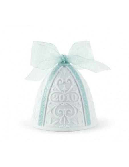 Lladró 2010 Christmas bell. Limited Edition blue
