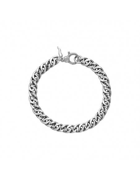 Giovanni Raspini Bracciale Uomo Grumetta Doppia Argento 925