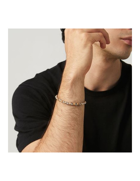 Giovanni Raspini Bracciale Uomo Tango Diaspro Argento 925