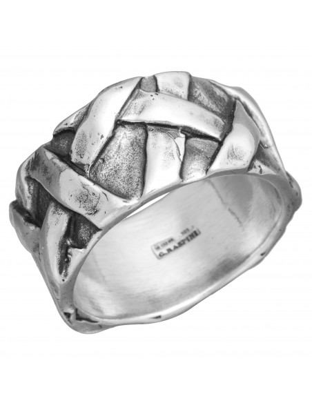 Giovanni Raspini Anello Uomo Cannetè Argento 925