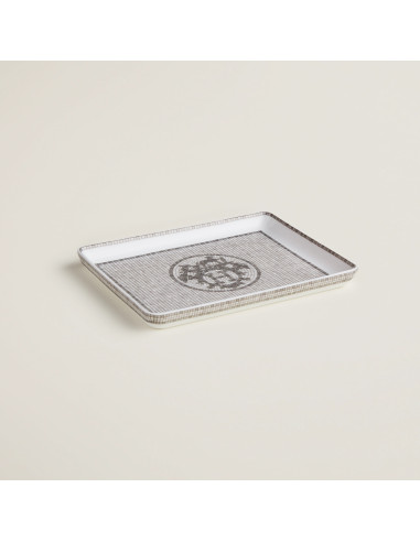 Hermès Vassoio piccolo Mosaïque Platino