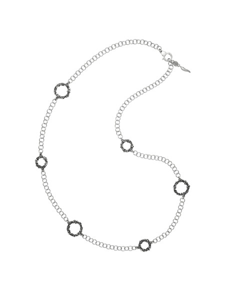 Giovanni Raspini Collana lunga Millefiori Argento 925