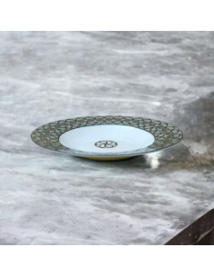 Hermès Piatto Fondo Fil d'argent Gris (x6) 2