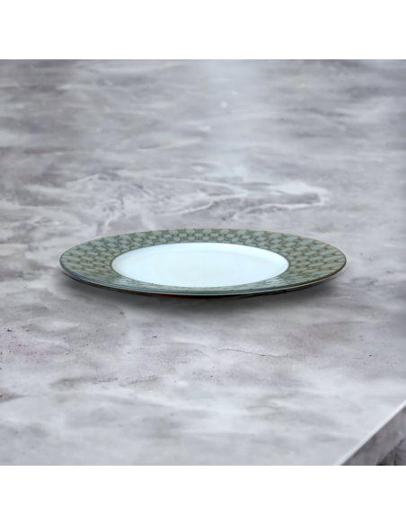 Hermès Fil d'argent Gris dinner plate