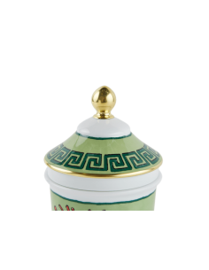 Ginori 1735 Il viaggio di Nettuno Musk green vase 2