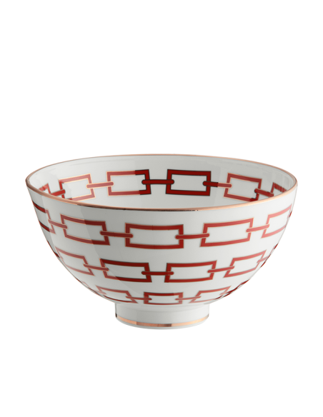 Ginori 1735 Catene Gio Ponti red bowl