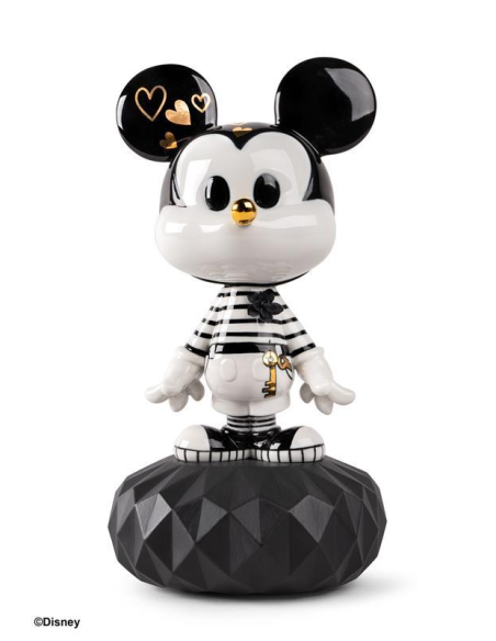 Lladró Scultura Mickey in black and white