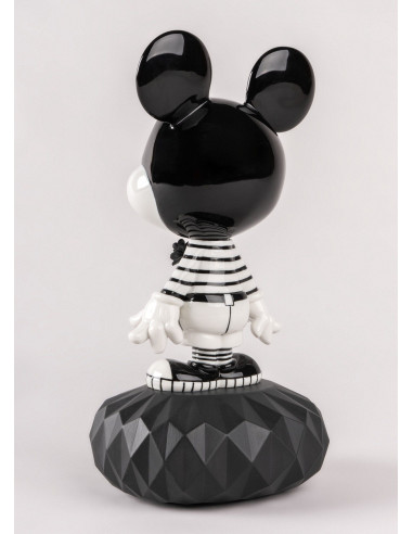 Lladró Scultura Mickey in black and white
