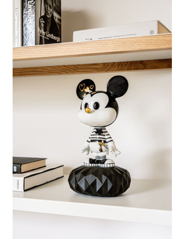 Lladró Scultura Mickey in black and white