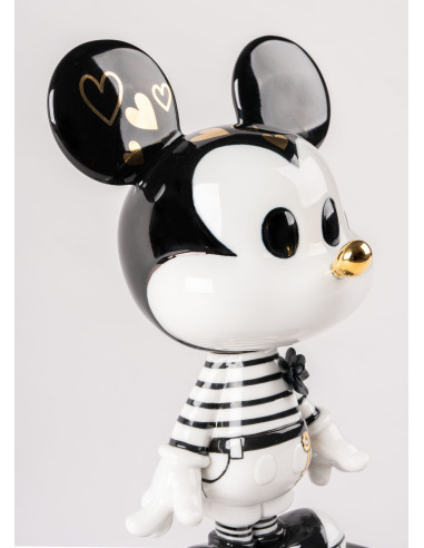 Lladró Scultura Mickey in black and white