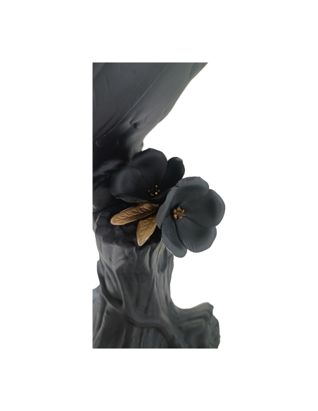 Lladró Toucan Sculpture. Black-gold. Limited Edition