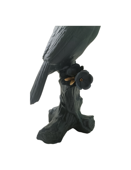 Lladró Toucan Sculpture. Black-gold. Limited Edition