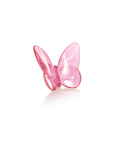 Baccarat Papillon Farfalla Portafortuna. Rosa