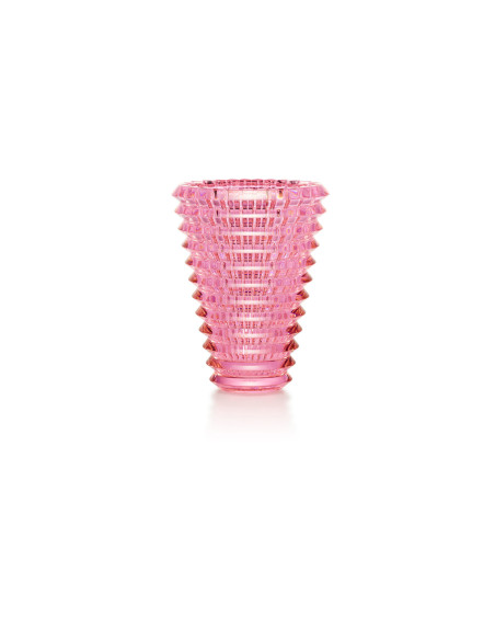 Baccarat Eye Oval Vase S. Pink