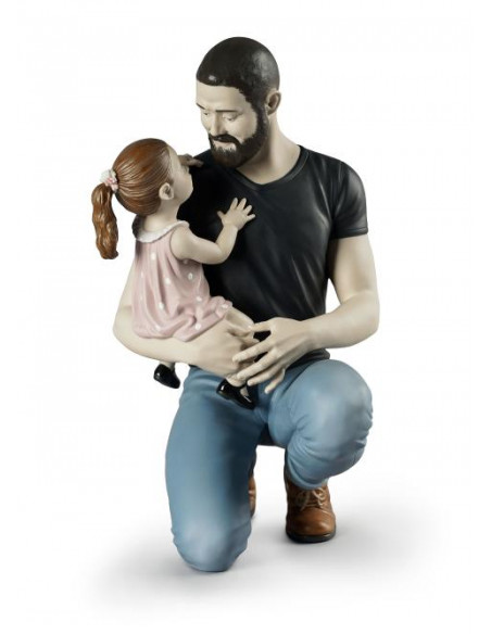 Lladró Statua Tra le braccia di papà