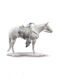 Lladrò White Quarter Horse Sculpture