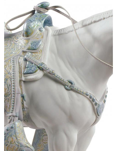 Lladrò White Quarter Horse Sculpture