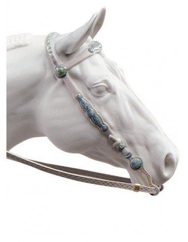 Lladrò White Quarter Horse Sculpture