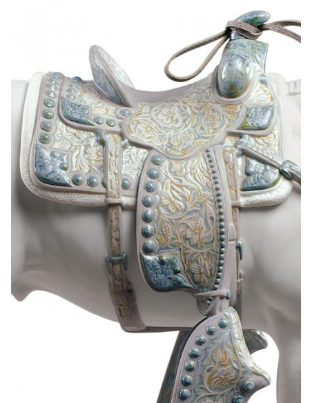 Lladrò White Quarter Horse Sculpture