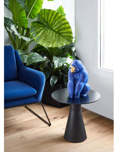 Lladró Statua Gorilla. Azzurro e oro. Serie...