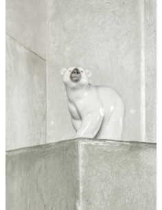 Lladró Statua Orso bianco 2