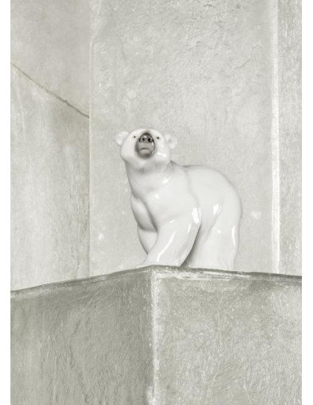 Lladró White Bear Statue