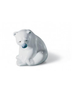 Lladró Statua Orso bianco