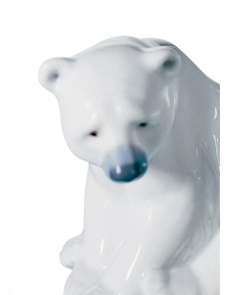 Lladró White Bear Statue
