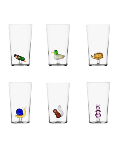 Ichendorf Milano Set 6 bicchieri Longdrink Animal Farm Ambiente Cucina Tipologia Bicchieri Colore Multicolor Materiale Vetro
