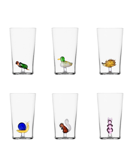 Polar-effekt Set 6 Bicchieri In Vetro Con Incisione Personalizzata 425 Ml – Lavabili In Lavastoviglie, Robusto E Resistente, Ideale Per Acqua, Succhi, Cocktail, Long Drink
