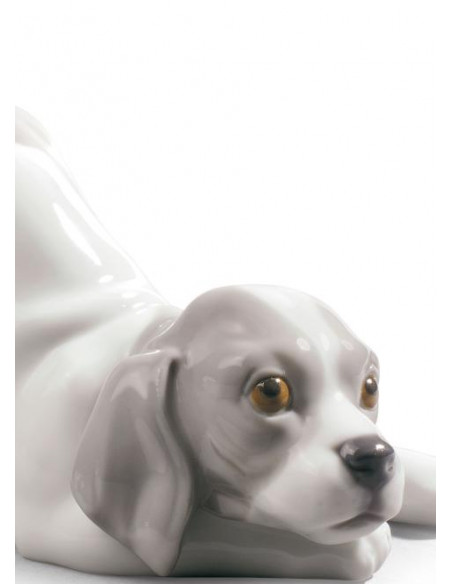 Lladró Playful Dog Statue