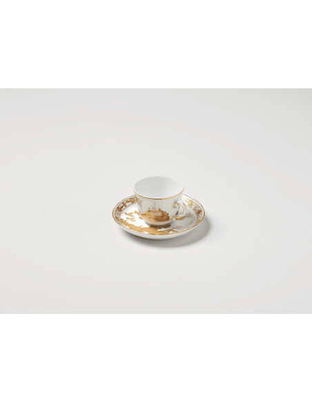 Ginori 1735 Servizio 6 caffè Oriente Italiano Aurum