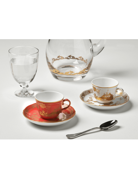 Ginori 1735 Servizio 6 caffè Oriente Italiano Aurum