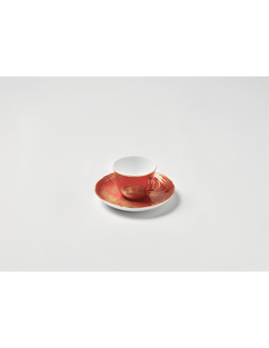 Ginori 1735 Oriente Italiano Rubrum coffee cups...