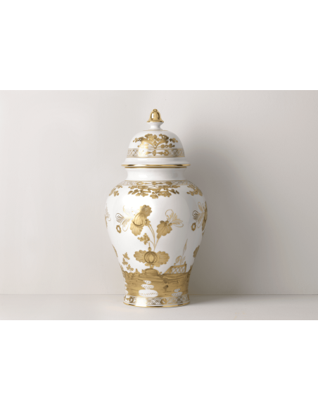 Ginori 1735 Oriente Italiano Aurum large potiche vase