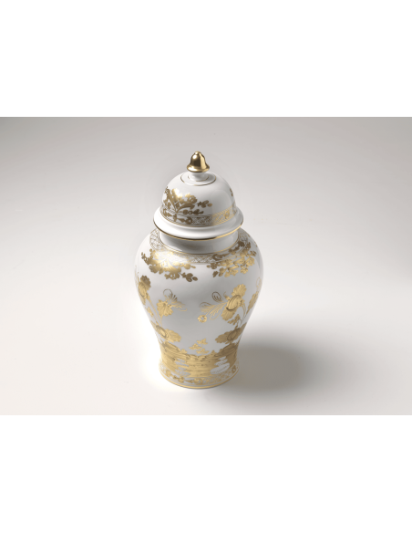 Ginori 1735 Oriente Italiano Aurum large potiche vase