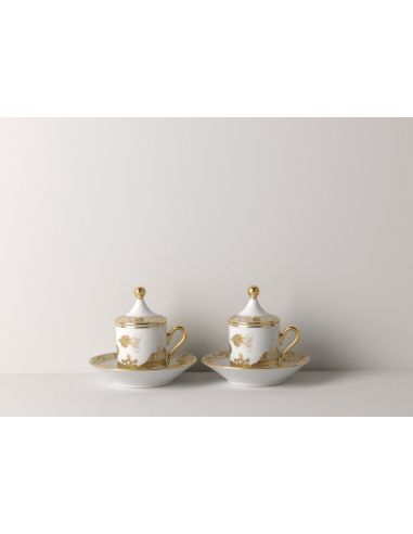Ginori 1735 Oriente Italiano aurum coffee set...