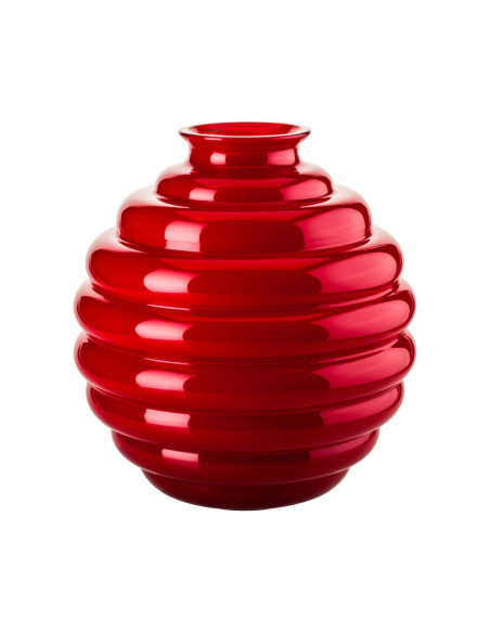 Venini Deco red vase. Large