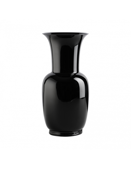 Venini Vaso Opalino Nero Medio
