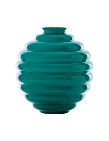 Venini Deco Paraiba vase. Large