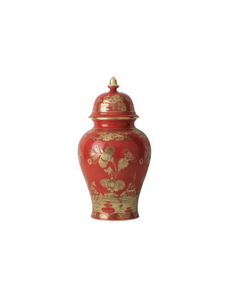 Ginori 1735 Vaso Potiche Grande Oriente Italiano Rubrum