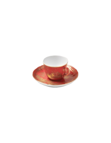 Ginori 1735 Oriente Italiano Rubrum coffee cups...