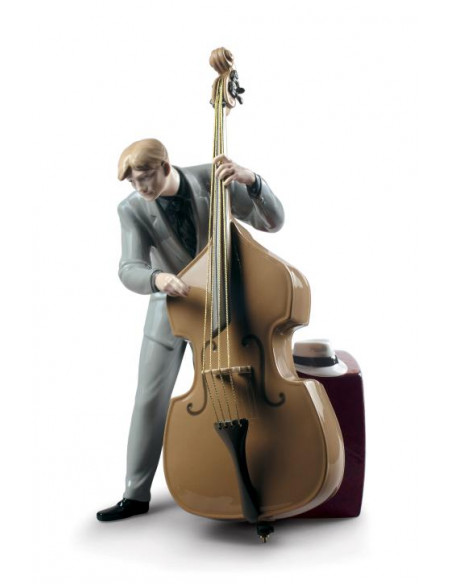 Lladró Statua Bassista jazz
