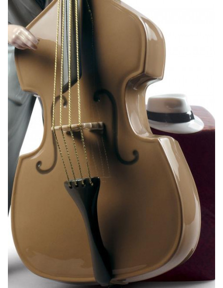Lladró Statua Bassista jazz